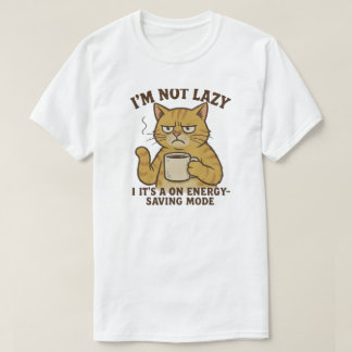 Camiseta Gato de ahorro de energía
