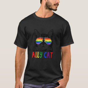 Camiseta Gato De Aliado Lgb Sé Amable Gay Rainbow Lgbq Idea