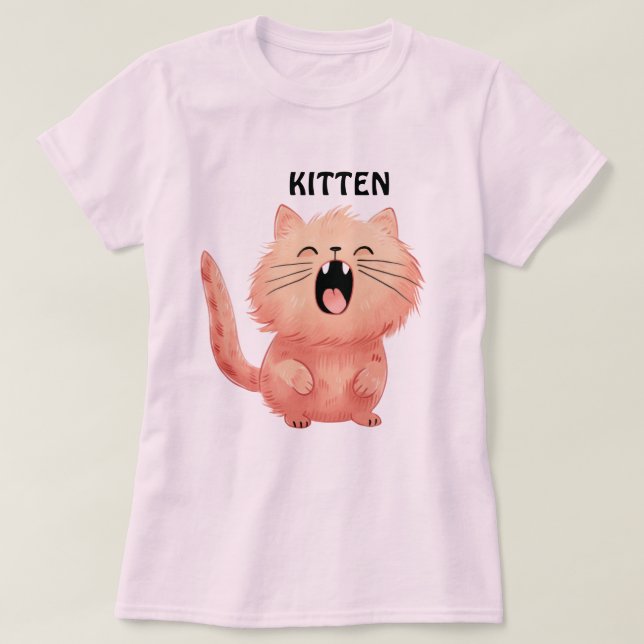 Camiseta Gato de amantes de los animales (Diseño del anverso)