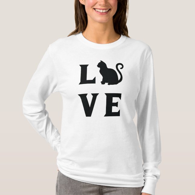 Camiseta Gato de amor (Anverso)