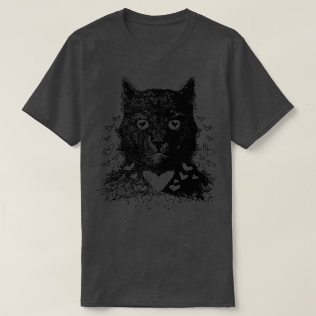 Camiseta Gato de amor (Diseño del anverso)