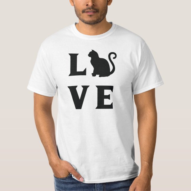 Camiseta Gato de amor (Anverso)
