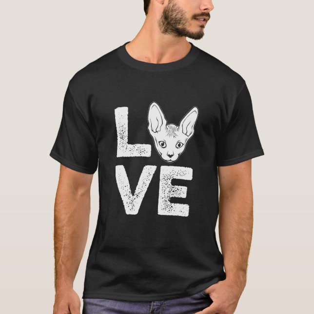 Camiseta Gato de amor Sfinx Cat (Anverso)