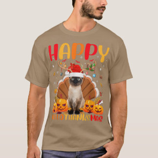 Camiseta Gato De Animales Siameses Amante Feliz Gato Siamés