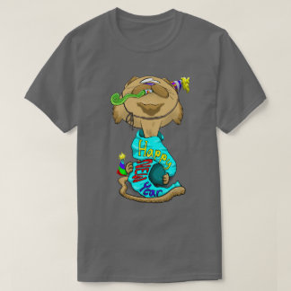 Camiseta Gato de Año Nuevo de Cabeza Grande