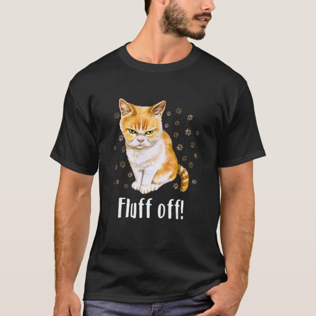 Camiseta Gato De Apagón De Los Hombres Enfadados (Anverso)