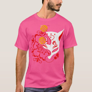 Camiseta Gato de arte japonés Ninja Shinobi Samurai lucha c