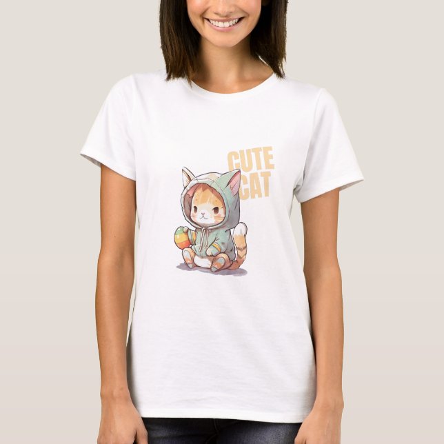 Camiseta Gato de astronauta (Anverso)