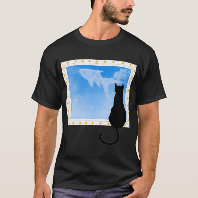 Camiseta Gato de atrás (versión de día) (Anverso)