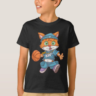 Camiseta Gato de baloncesto