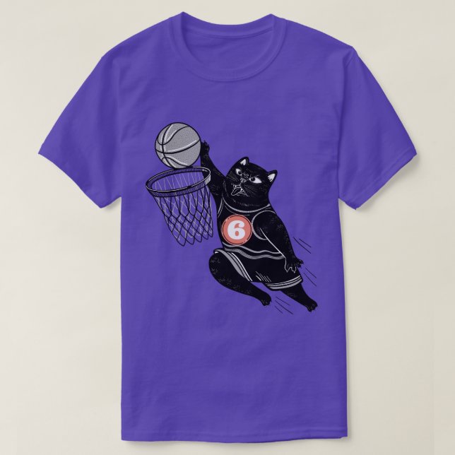 Camiseta gato de baloncesto (Diseño del anverso)