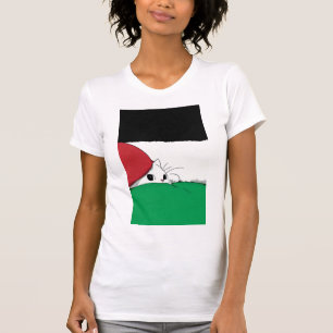 Camiseta Gato de bandera PALESTINA LIBRE