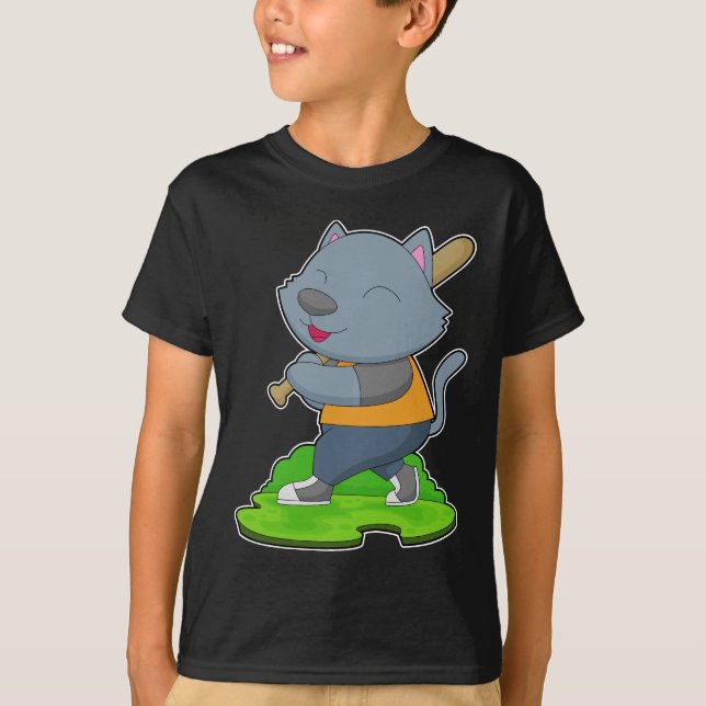 Camiseta Gato de béisbol (Anverso)