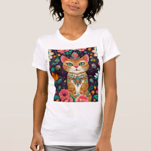 Camiseta Gato de Bejeweld coronado
