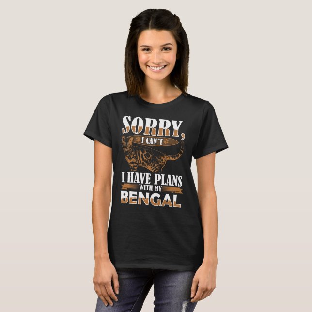 Camiseta Gato de Bengala (Anverso completo)