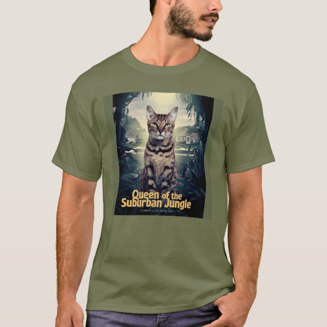 Camiseta Gato de Bengala: Reina de la selva suburbana (Anverso)