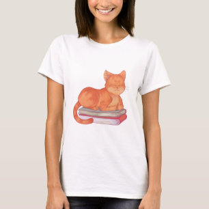 Camiseta Gato de biblioteca
