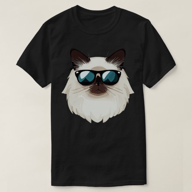 Camiseta Gato de Birman (Diseño del anverso)