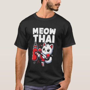 Camiseta Gato de Boxeo Muay Thai Lindo Artes Marciales Muay