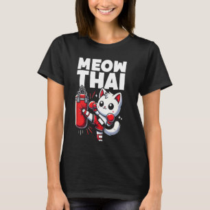 Camiseta Gato de boxeo tailandés muay thai lindo artes marc