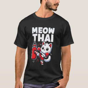 Camiseta Gato de boxeo tailandés muay thai lindo artes marc