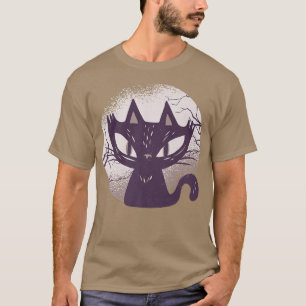 Camiseta Gato de bruja oscura 569 