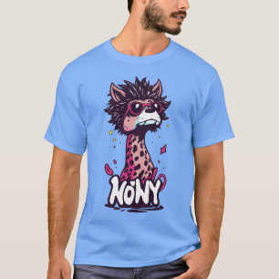 Camiseta gato de cabeza larga