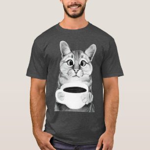 Camiseta Gato de café