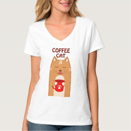 Camiseta Gato de café |