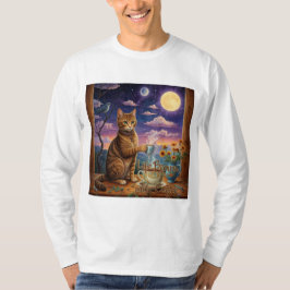 Camiseta Gato de café