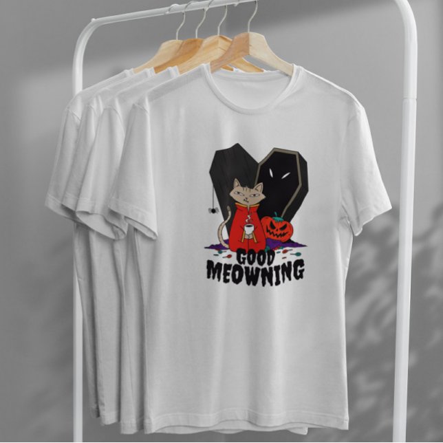 Camiseta Gato de café de Halloween (Subido por el creador)