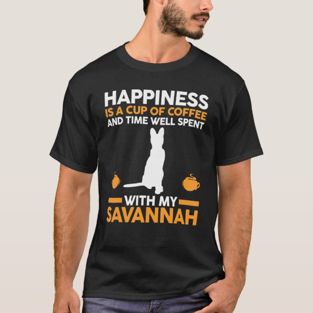 Camiseta Gato de Café Savannah (Anverso)
