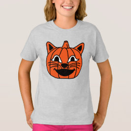 Camiseta Gato de calabaza de Halloween