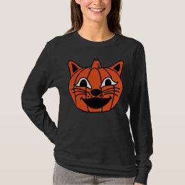 Camiseta Gato de calabaza de Halloween
