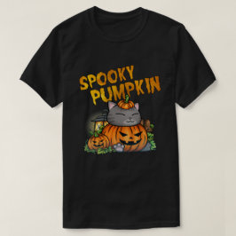 Camiseta Gato de calabaza espumoso de Halloween