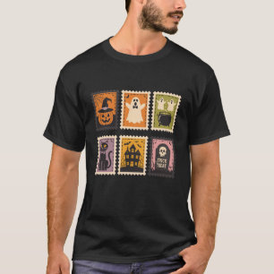 Camiseta Gato de calabaza fantasma de Halloween