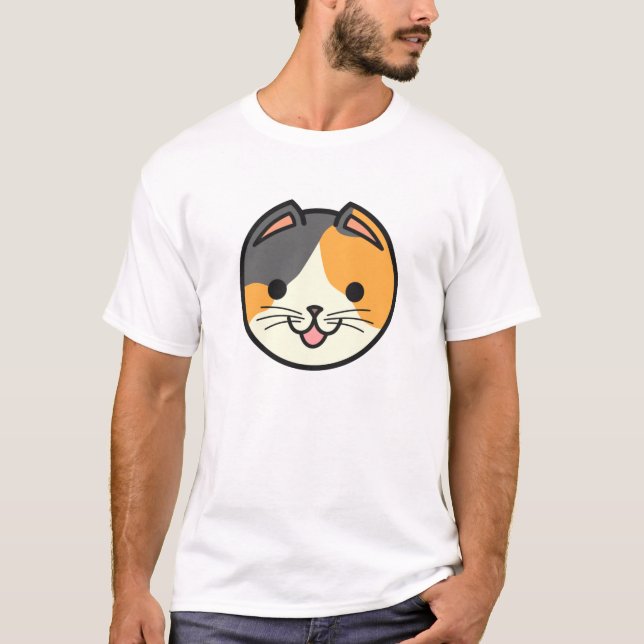 Camiseta Gato de calicó de los gatos de la cesta (Anverso)