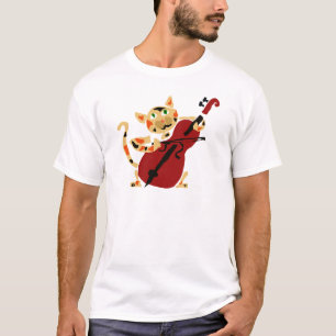 Camiseta Gato de calicó divertido que juega el dibujo