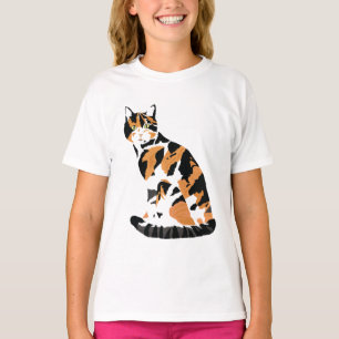 Camiseta Gato de Calico sentado