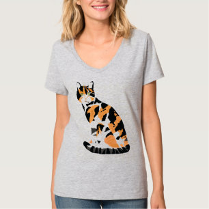 Camiseta Gato de Calico sentado