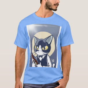 Camiseta Gato de camarero