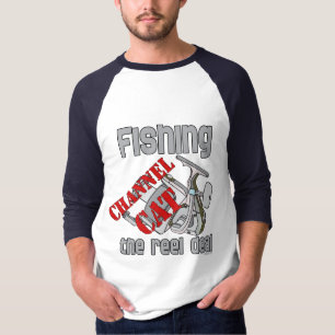 Camiseta Gato de canal de la pesca la pesca del trato del