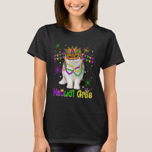 Camiseta Gato de Carnaval Feliz Gato Exótico de Pelo Corto