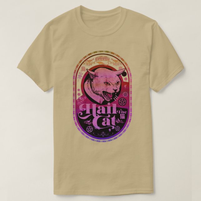 Camiseta Gato de caza mágico (Diseño del anverso)