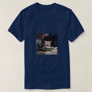 Camiseta Gato de cena confuso