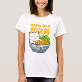Camiseta Gato de cerdo Katsudon