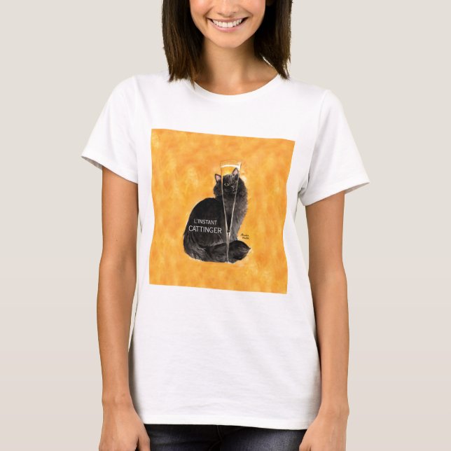 Camiseta Gato de Champán (Anverso)