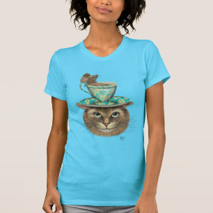 Camiseta Gato de Cheshire con Copa de Cabeza