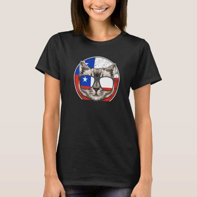 Camiseta Gato de Chile Chile Chilen (Anverso)