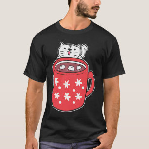Camiseta Gato de chocolate caliente diente dulce
